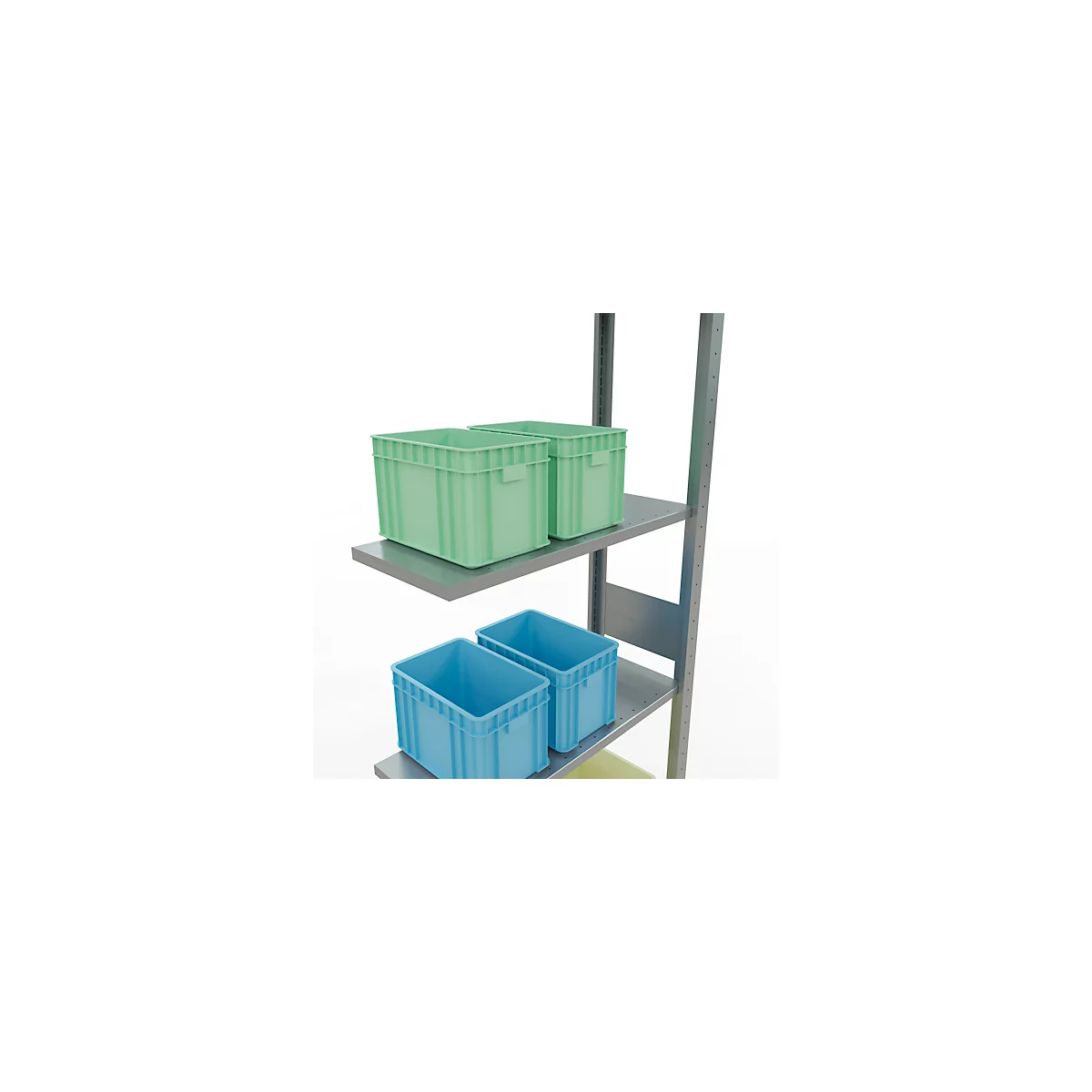 SCHULTE Lagertechnik - Système de rayonnage emboîtable - 3000 x 750 x 300 mm, type 150 kg