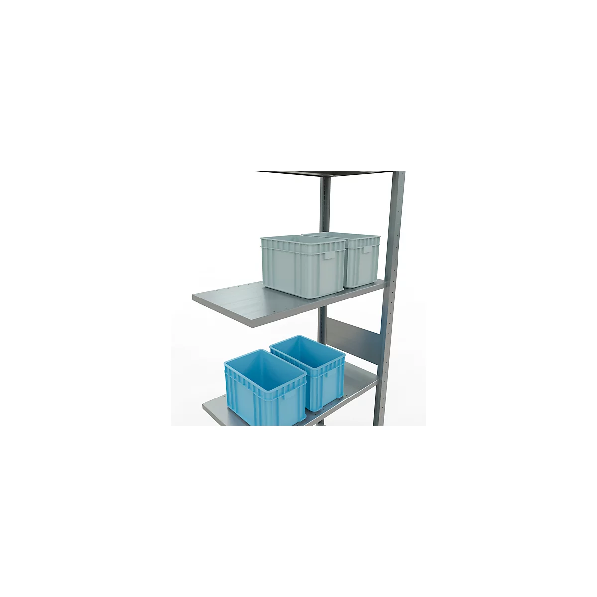 SCHULTE Lagertechnik - Système de rayonnage emboîtable - 3000x 750x400 mm, type 150 kg