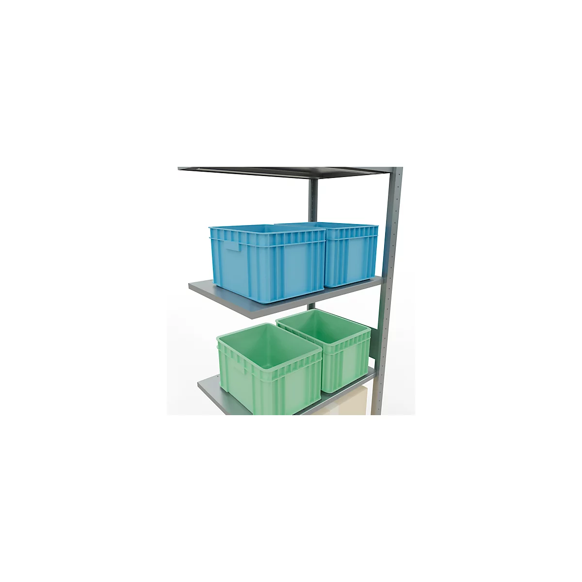 SCHULTE Lagertechnik - Système de rayonnage emboîtable - 3000x 750x500 mm, type 150 kg