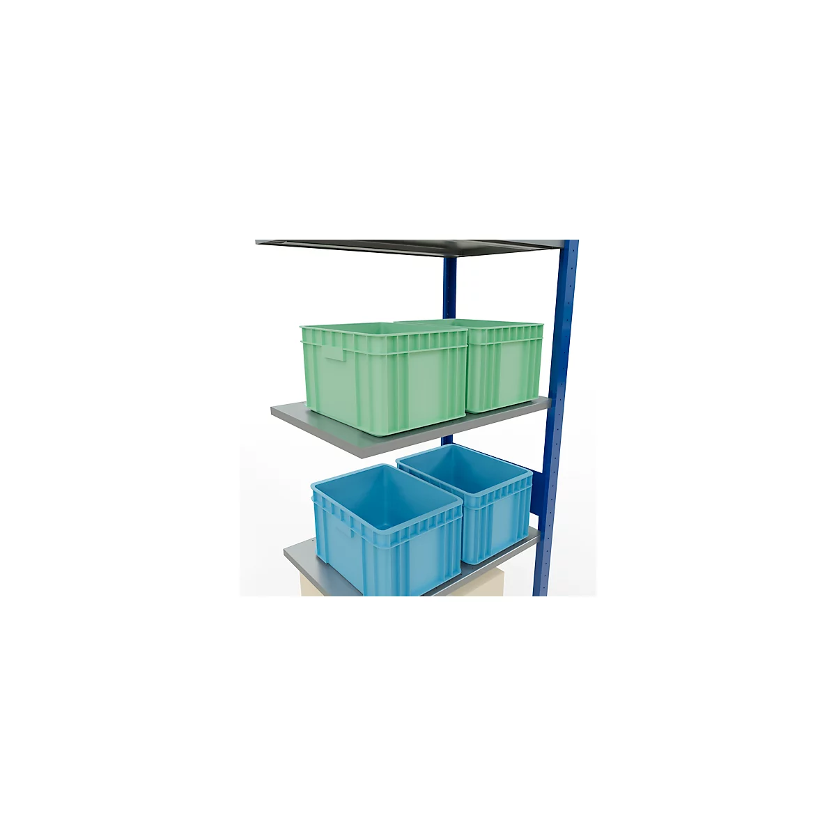 SCHULTE Lagertechnik - Système de rayonnage emboîtable - 3000x 750x500 mm, type 150 kg