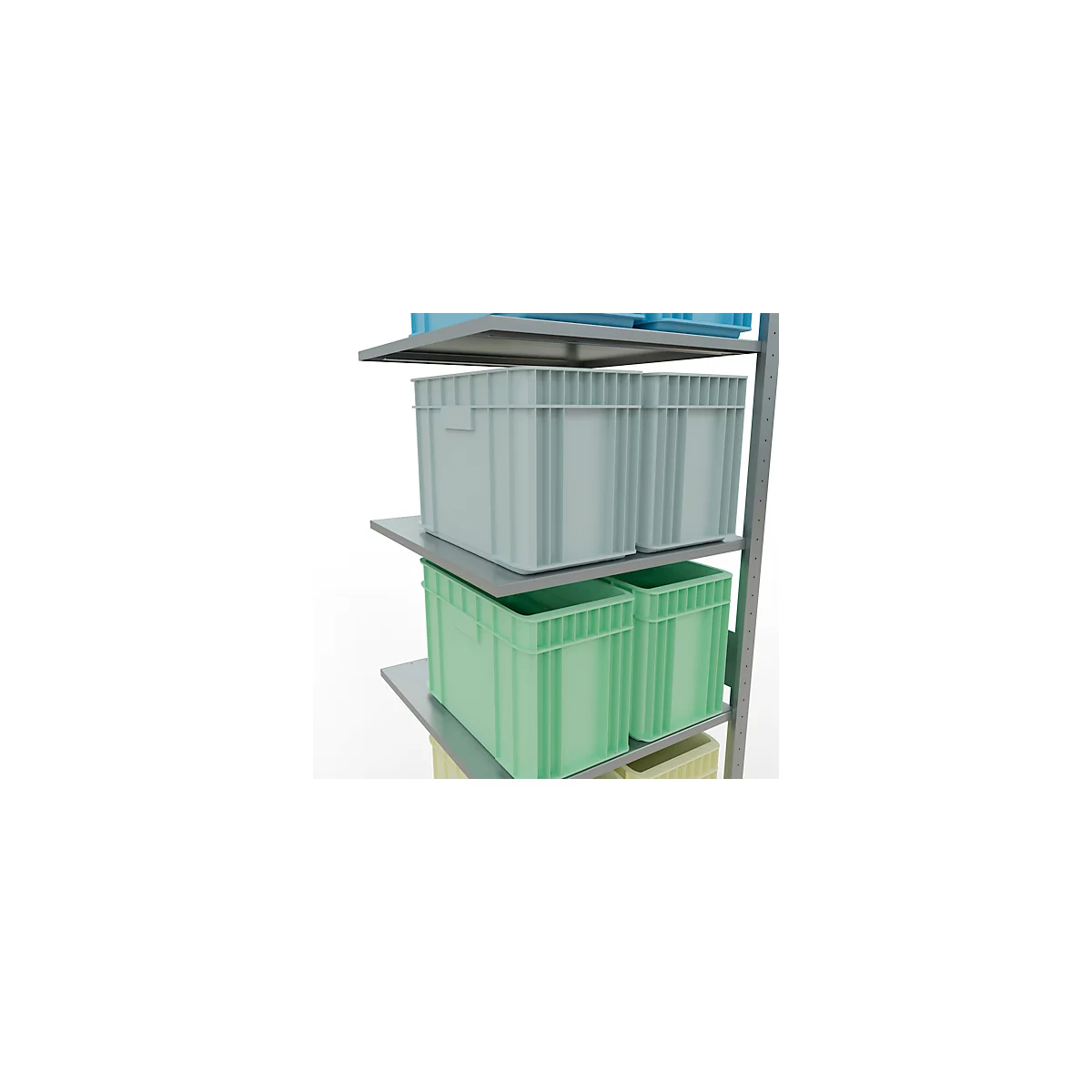 SCHULTE Lagertechnik - Système de rayonnage emboîtable - 3000x 750x800 mm, type 150 kg