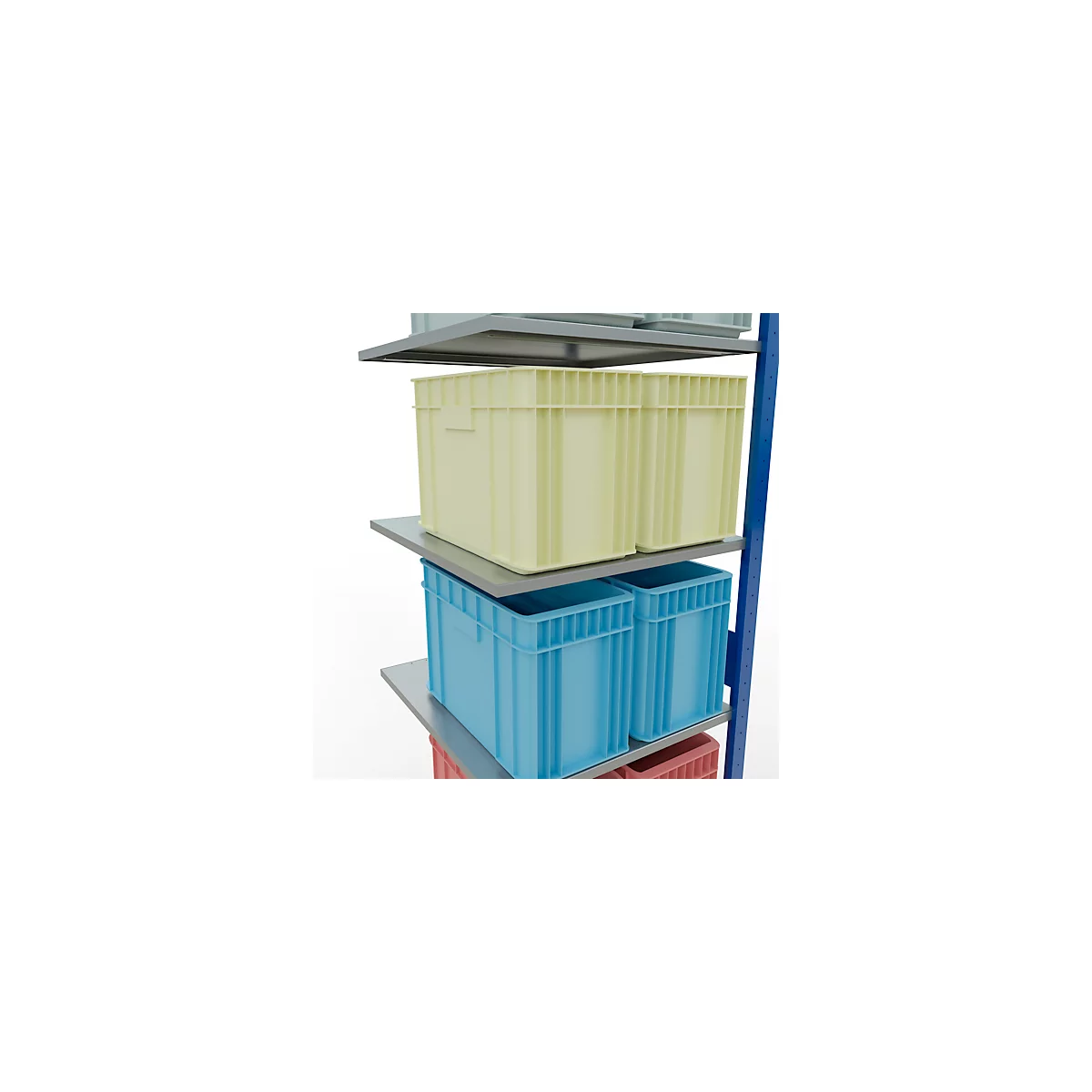 SCHULTE Lagertechnik - Système de rayonnage emboîtable - 3000x 750x800 mm, type 150 kg