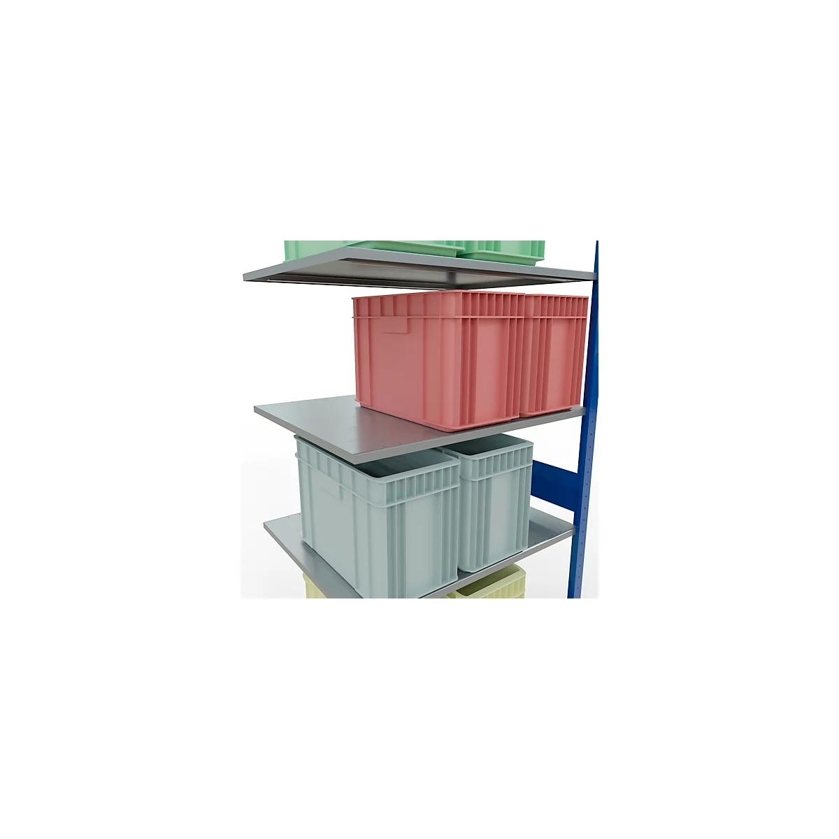 SCHULTE Lagertechnik - Système de rayonnage emboîtable - 3000x1000x800 mm, type 150 kg