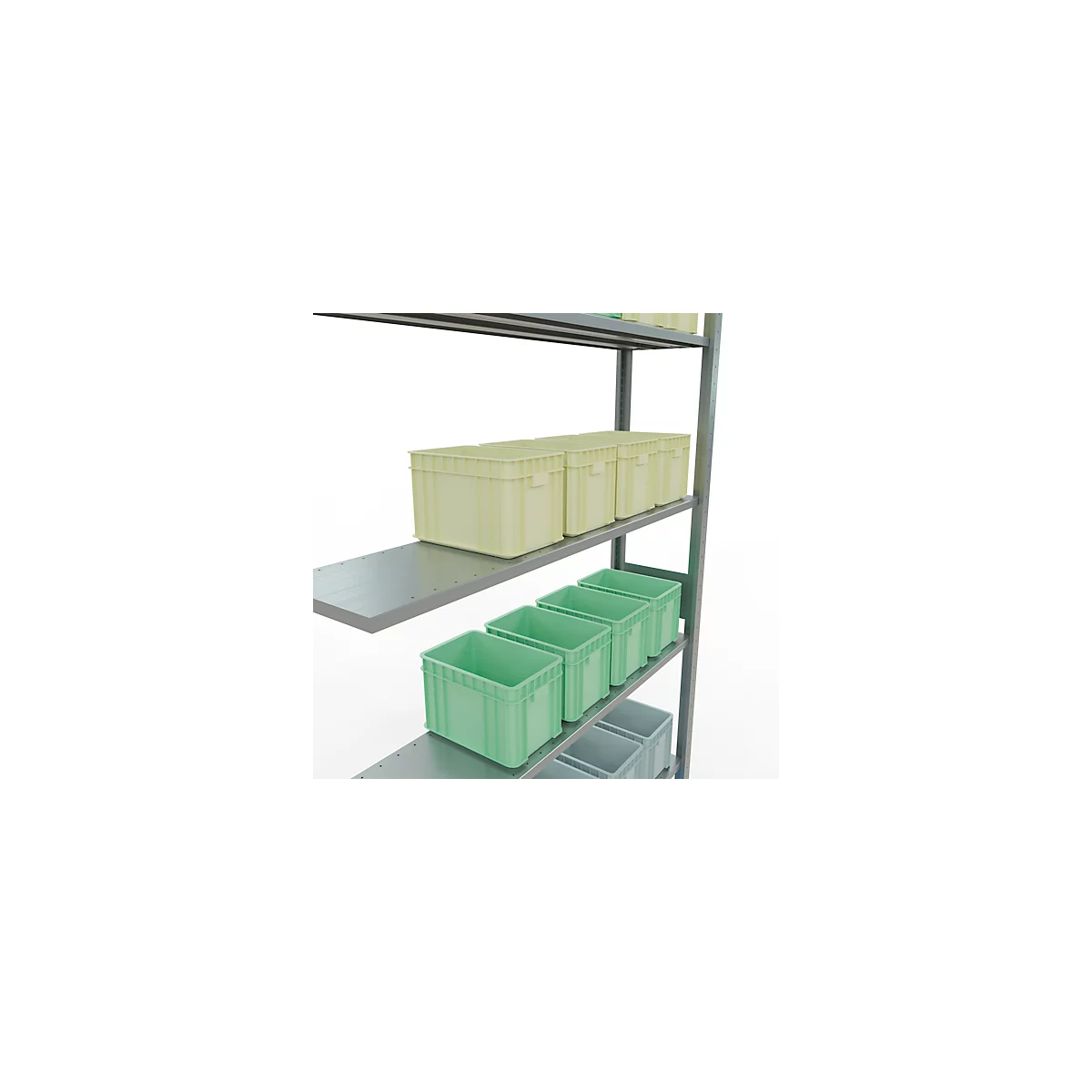 SCHULTE Lagertechnik - Système de rayonnage emboîtable - 3000x1300x300 mm, type 150 kg