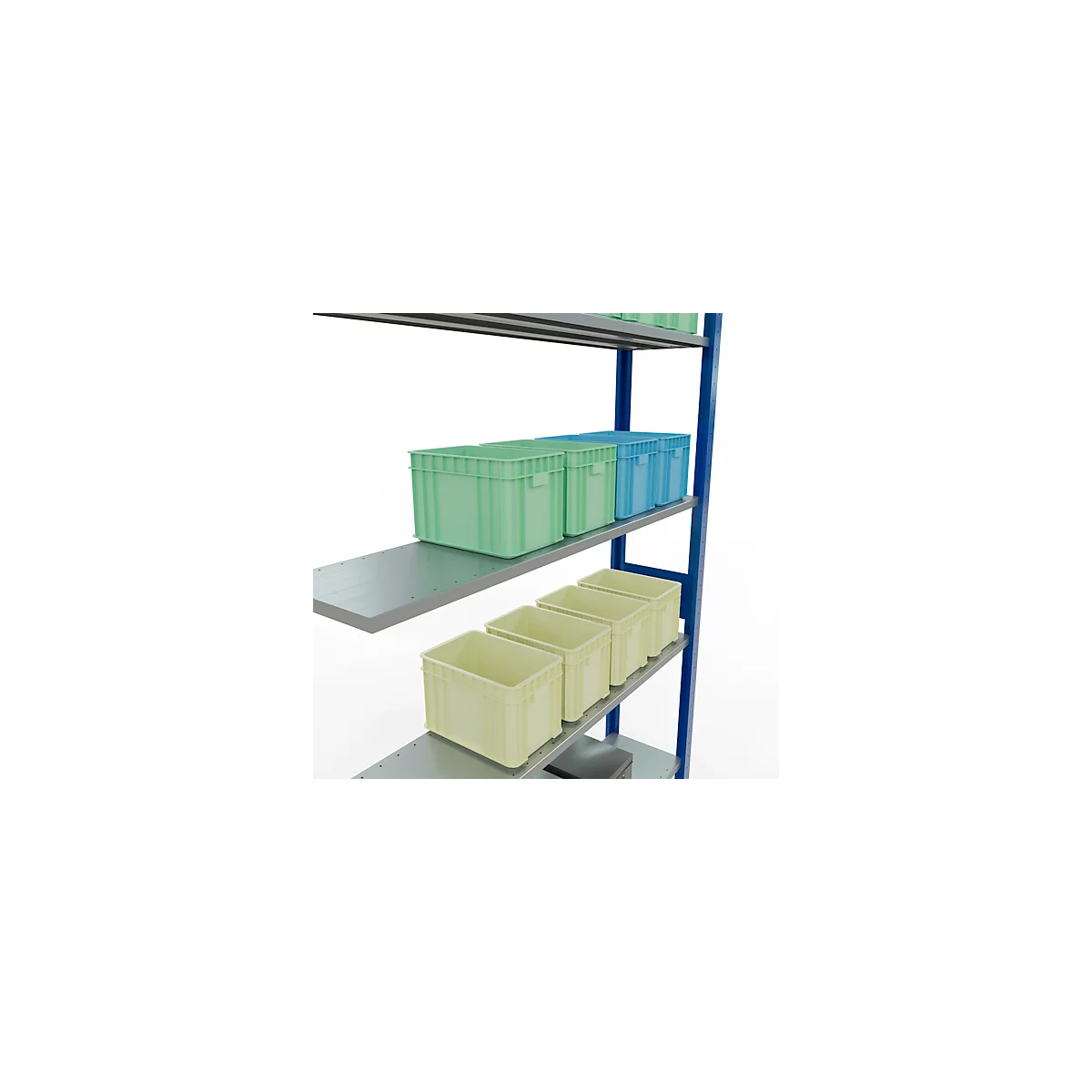 SCHULTE Lagertechnik - Système de rayonnage emboîtable - 3000x1300x300 mm, type 150 kg