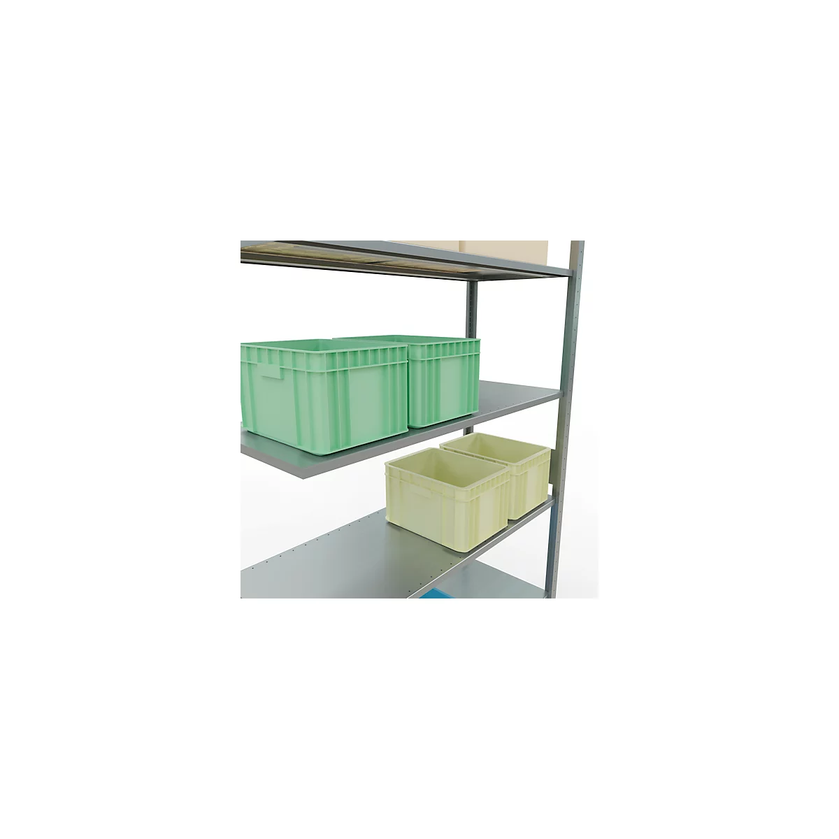 SCHULTE Lagertechnik - Système de rayonnage emboîtable - 3000x1300x500 mm, type 150 kg