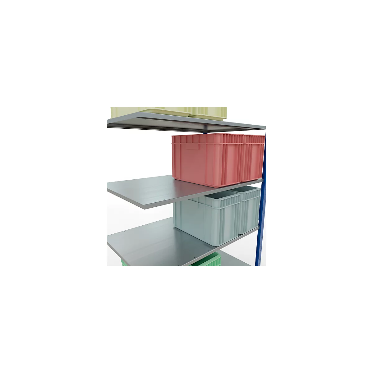 SCHULTE Lagertechnik - Système de rayonnage emboîtable - 3000x1300x800 mm, type 150 kg