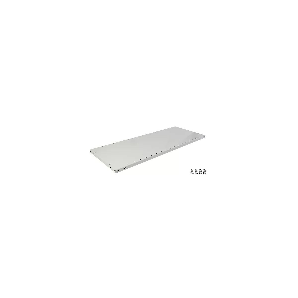 SCHULTE Lagertechnik Zusatz-Fachboden MULTIPlus 150, 750x400 mm, 25 mm Kante, mit 4 Fachbodenträgern