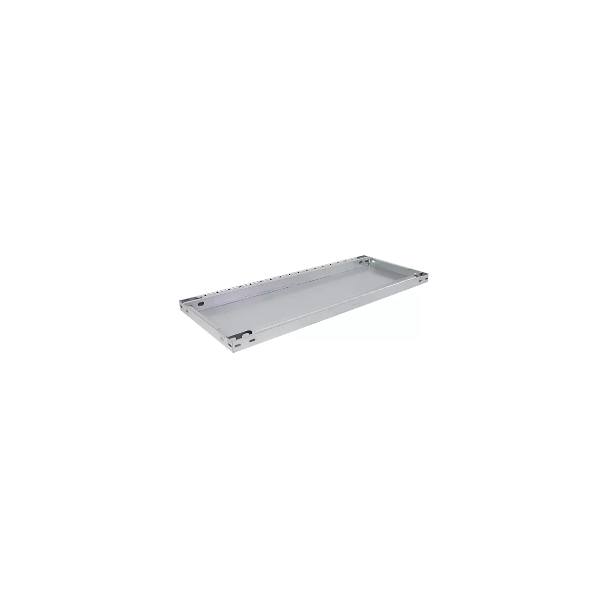 SCHULTE Lagertechnik Zusatz-Fachboden MULTIPlus 250, 1300x400 mm, 40 mm Kante, mit 4 Fachbodenträgern