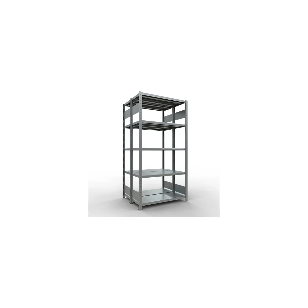 SCHULTE Technique de Stockage - Double base emboîtable. Type 250 kg - 2000x1000x2x400 mm, 10 tablettes