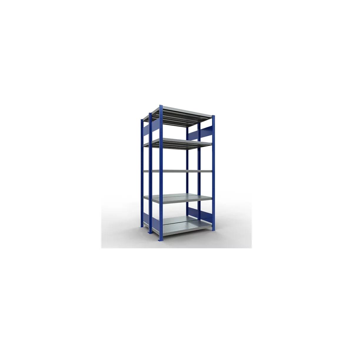 SCHULTE Technique de Stockage - Double base emboîtable. Type 250 kg - 2000x1000x2x400 mm, 10 tablettes