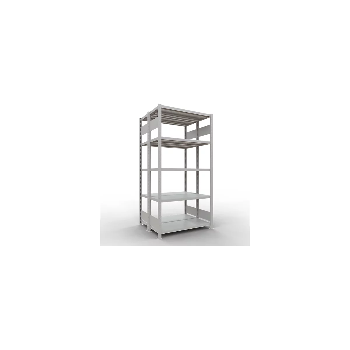 SCHULTE Technique de Stockage - Double base emboîtable. Type 250 kg - 2000x1000x2x400 mm, 10 tablettes