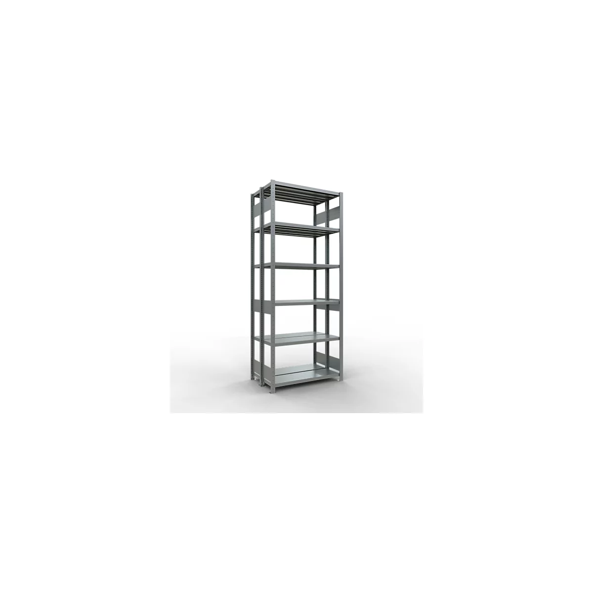 SCHULTE Technique de Stockage - Double base emboîtable. Type 250 kg - 2500x1000x2x300 mm, 12 tablettes