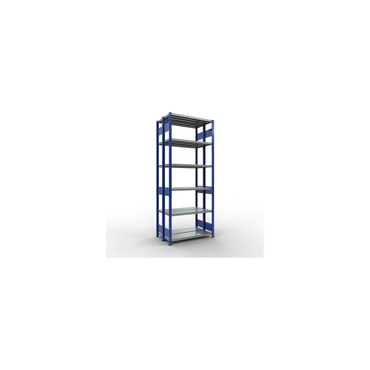 SCHULTE Technique de Stockage - Double base emboîtable. Type 250 kg - 2500x1000x2x300 mm, 12 tablettes