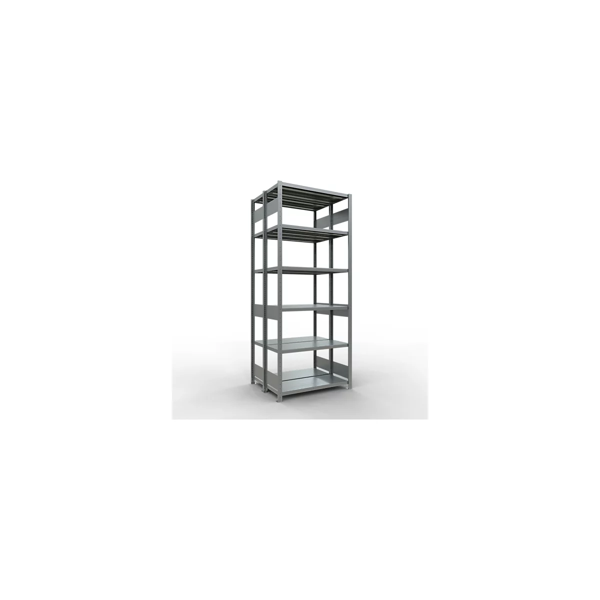 SCHULTE Technique de Stockage - Double base emboîtable. Type 250 kg - 2500x1000x2x400 mm, 12 tablettes
