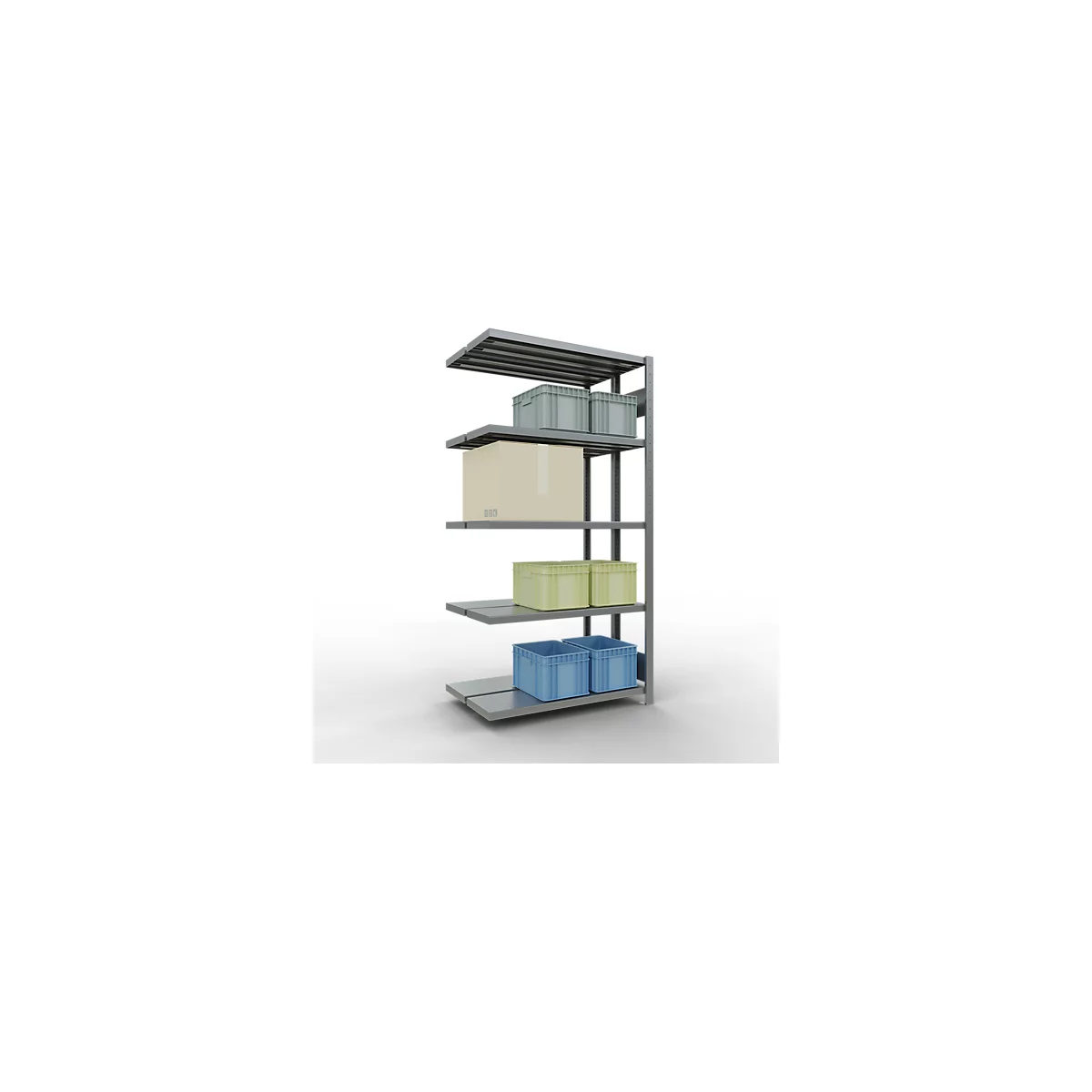 SCHULTE Technique de Stockage - Double montage enfichable. Type 250 kg - 2000x1000x2x300 mm, 10 tablettes