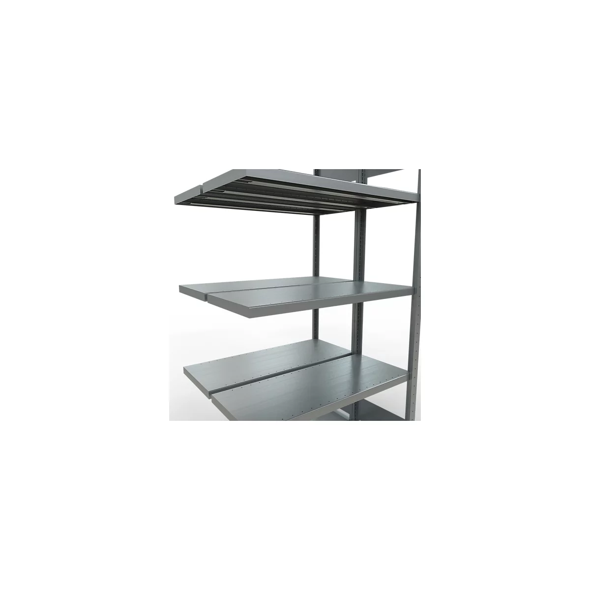 SCHULTE Technique de Stockage - Double montage enfichable. Type 250 kg - 2000x1000x2x400 mm, 10 tablettes