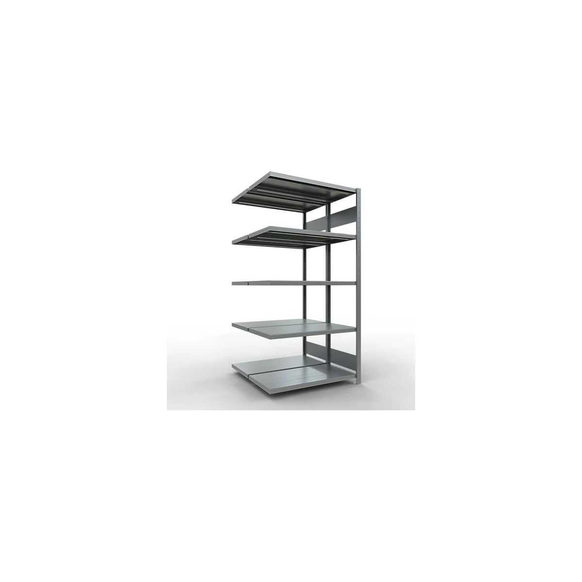 SCHULTE Technique de Stockage - Double montage enfichable. Type 250 kg - 2000x1000x2x500 mm, 10 tablettes
