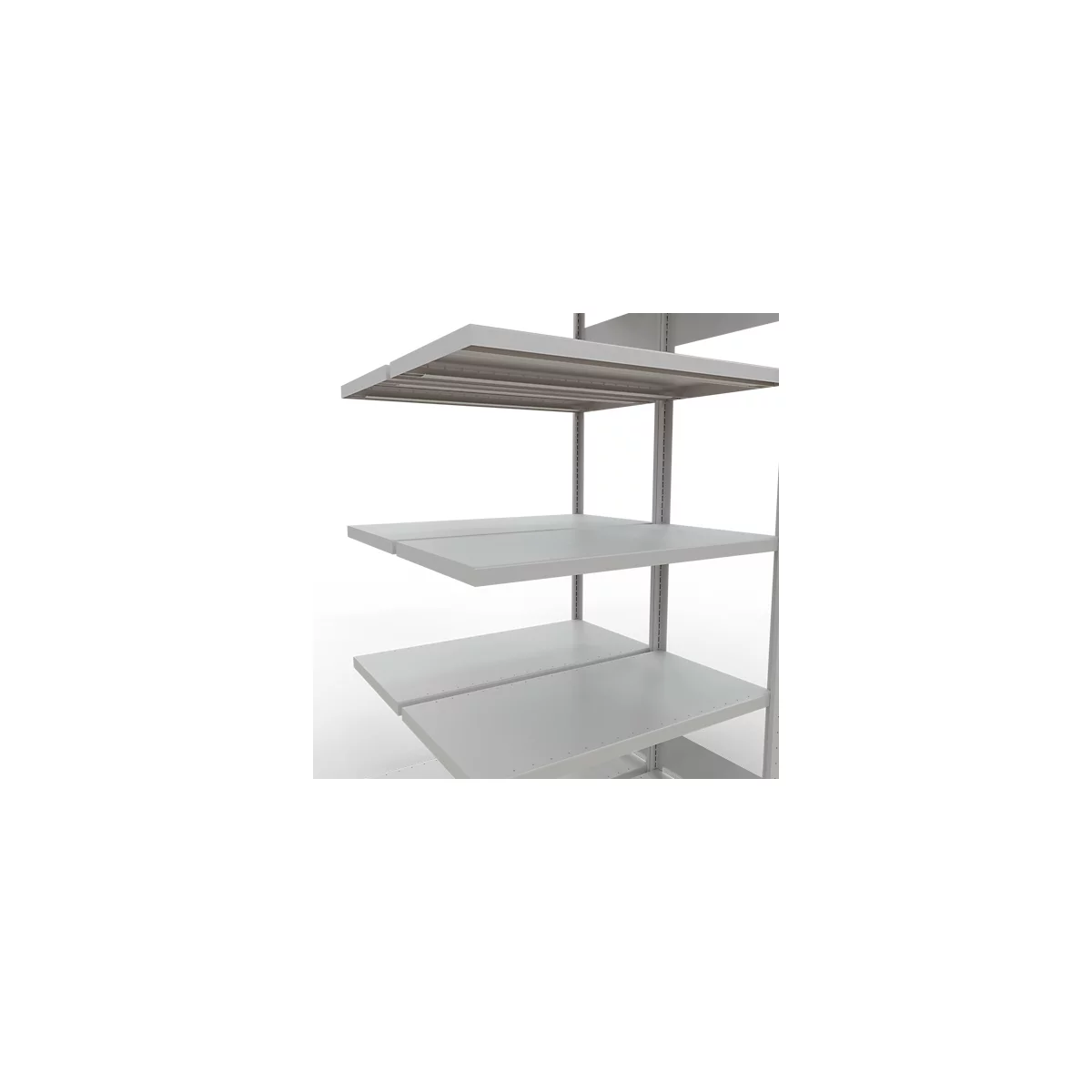 SCHULTE Technique de Stockage - Double montage enfichable. Type 250 kg - 2000x1000x2x500 mm, 10 tablettes