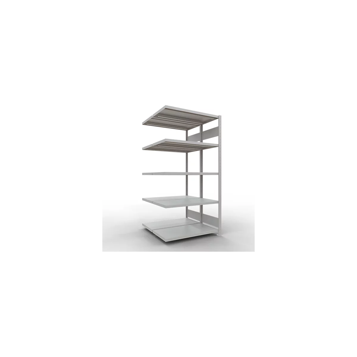 SCHULTE Technique de Stockage - Double montage enfichable. Type 250 kg - 2000x1000x2x500 mm, 10 tablettes