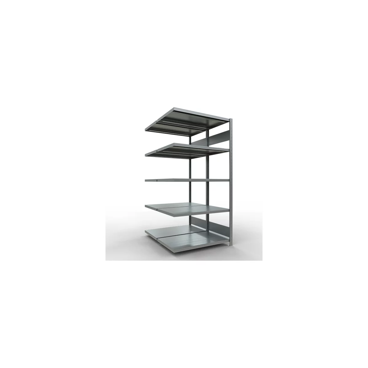 SCHULTE Technique de Stockage - Double montage enfichable. Type 250 kg - 2000x1000x2x600 mm, 10 tablettes