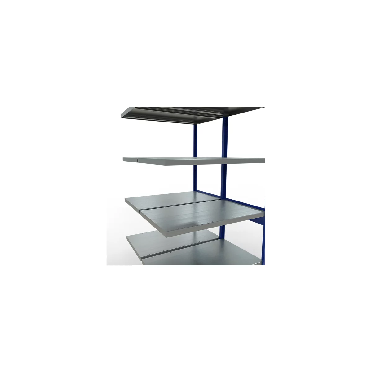 SCHULTE Technique de Stockage - Double montage enfichable. Type 250 kg - 2500x1000x2x600 mm, 12 tablettes