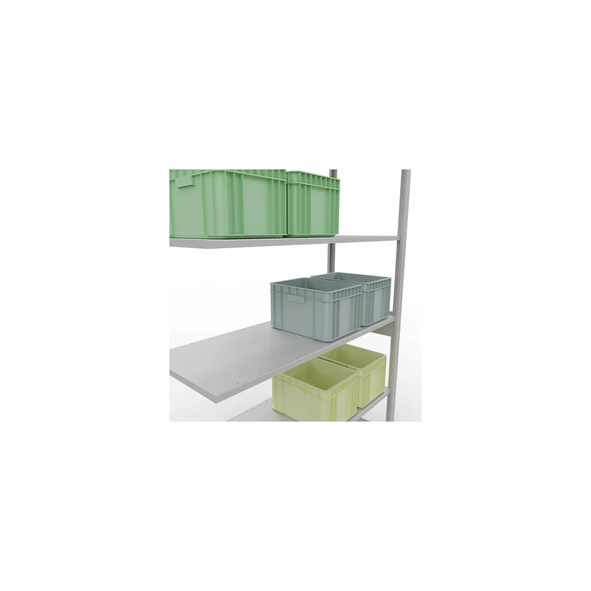 SCHULTE Technique de stockage - Elément de montage avec verrou de longueur - 2500x1300x500 mm, type 150 kg