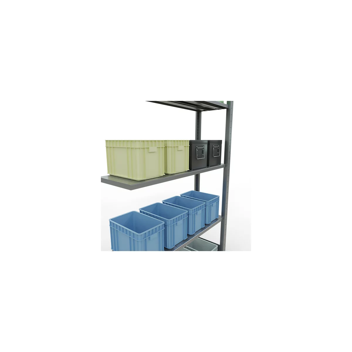 SCHULTE Technique de stockage - Elément de montage enfichable avec verrou de longueur - 2000x1000x300 mm, type 150 kg