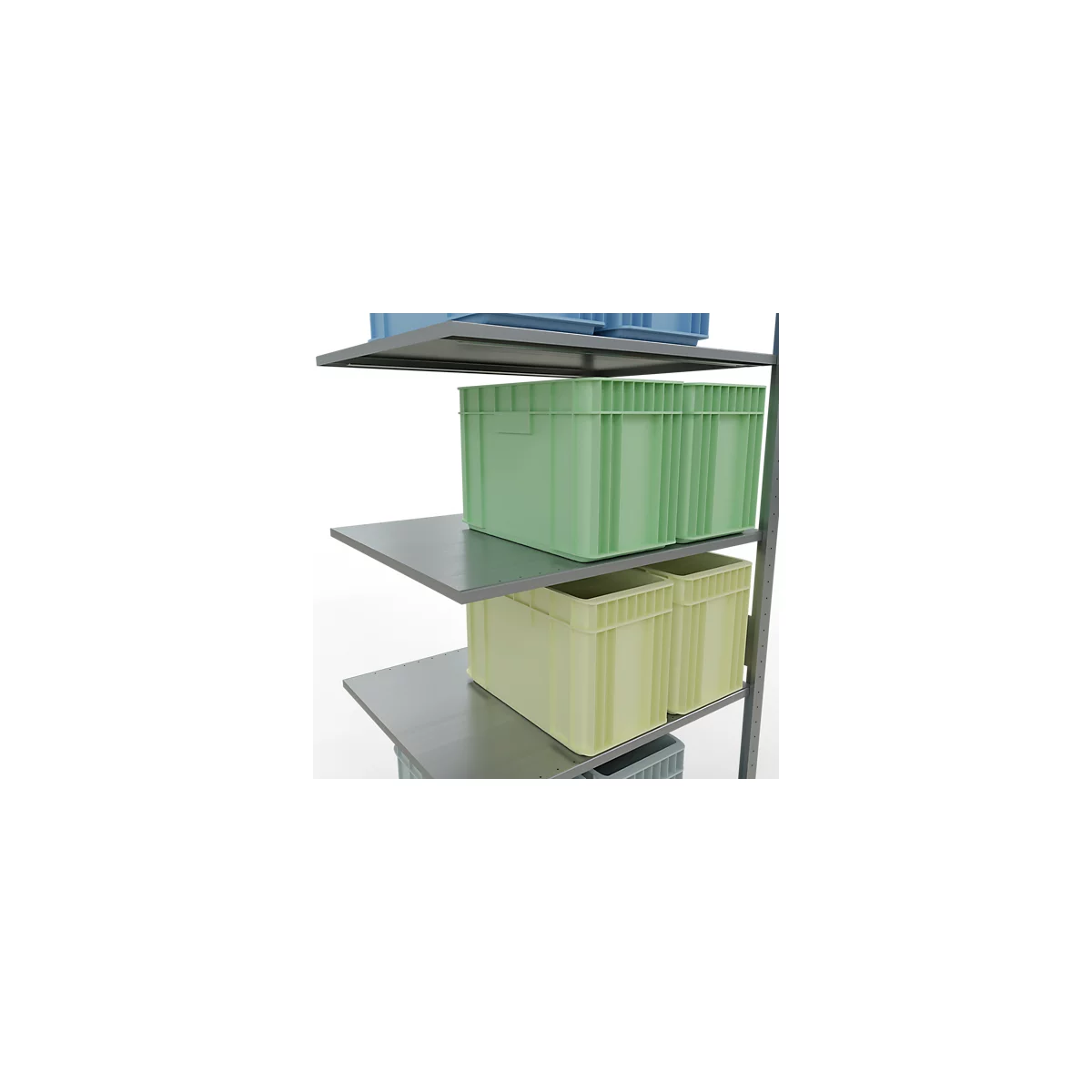 SCHULTE Technique de stockage - Elément de montage enfichable avec verrou de longueur - 3000x1000x800 mm, type 150 kg
