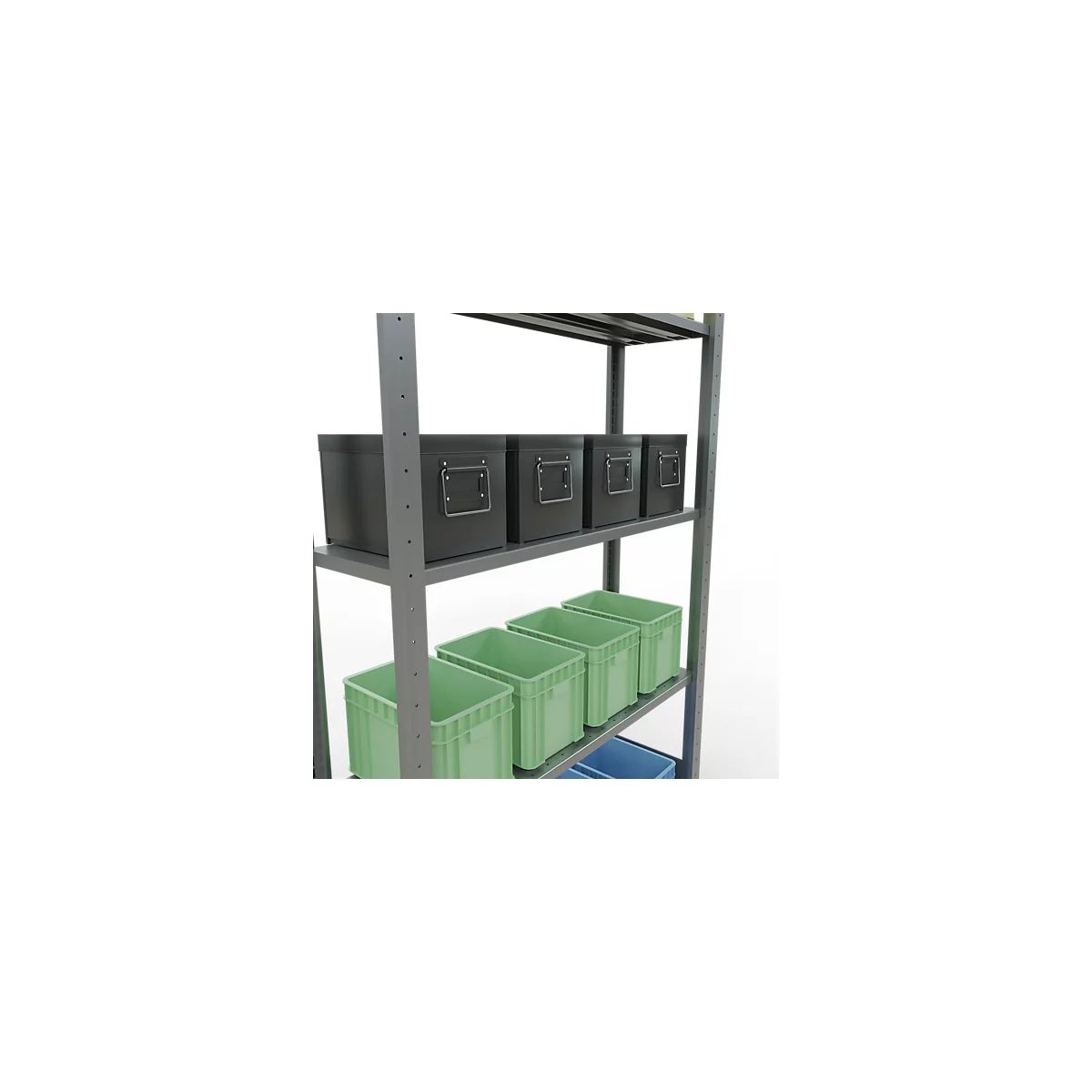 SCHULTE Technique de stockage - Embase avec verrou de longueur - 2000x1000x300 mm, type 150 kg