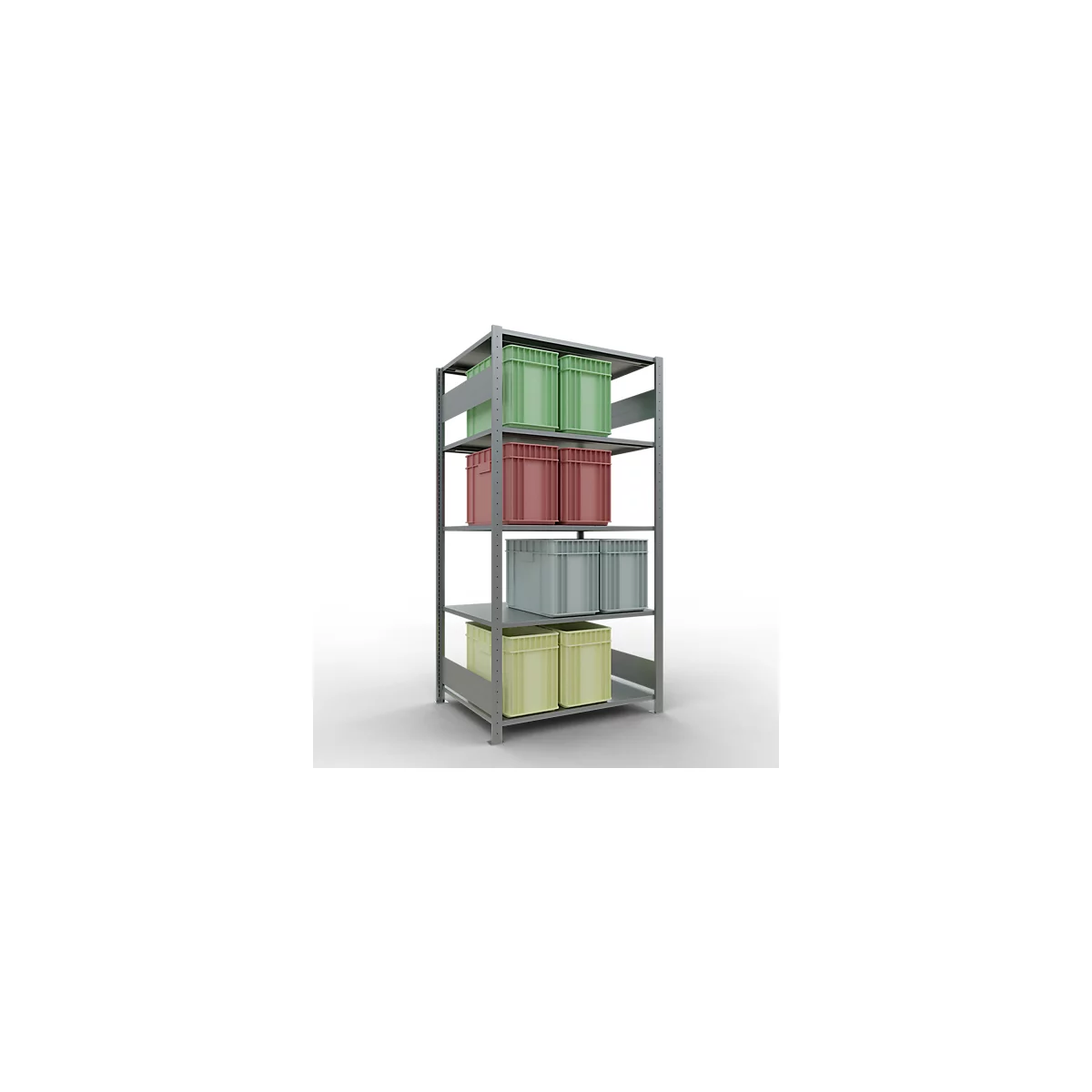 SCHULTE Technique de stockage - Embase avec verrou de longueur - 2000x1000x800 mm, type 150 kg