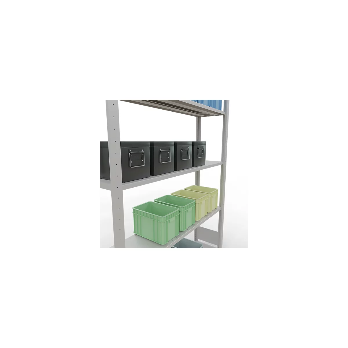 SCHULTE Technique de stockage - Embase avec verrou de longueur - 2000x1300x300 mm, type 150 kg