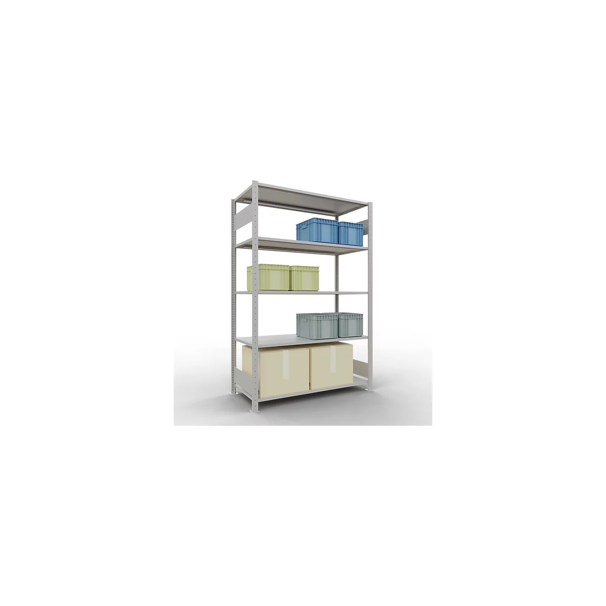 SCHULTE Technique de Stockage - Embase avec verrou de longueur - 2000x1300x600 mm, type 150 kg