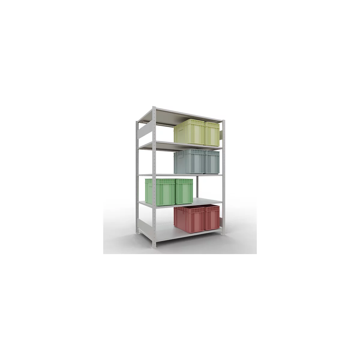 SCHULTE Technique de Stockage - Embase avec verrou de longueur - 2000x1300x800 mm, type 150 kg