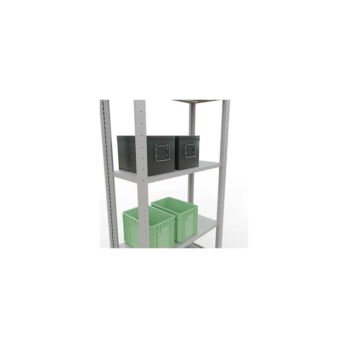 SCHULTE Technique de Stockage - Embase avec verrou de longueur - 2000x750x300 mm, type 150 kg