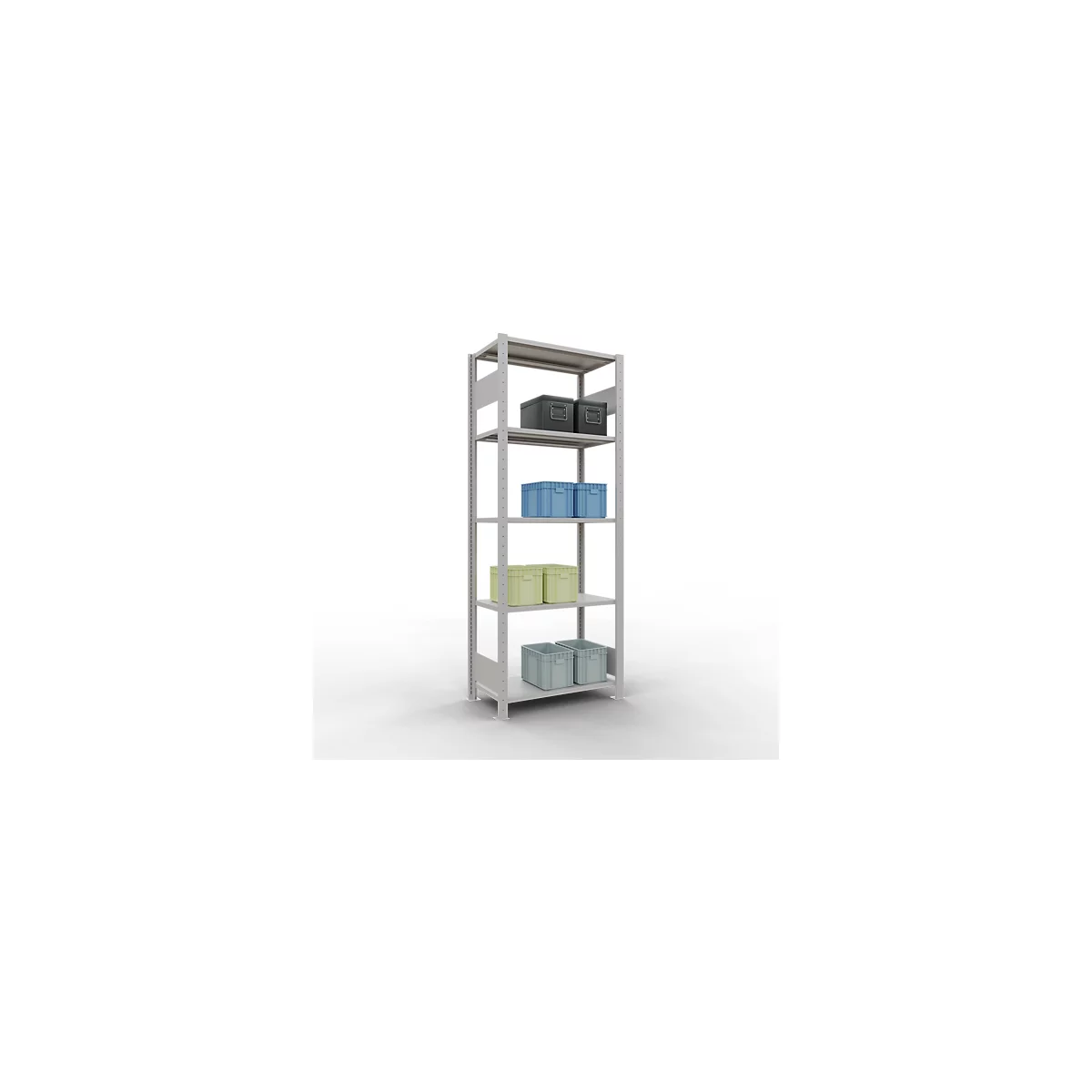 SCHULTE Technique de Stockage - Embase avec verrou de longueur - 2000x750x400 mm, type 150 kg