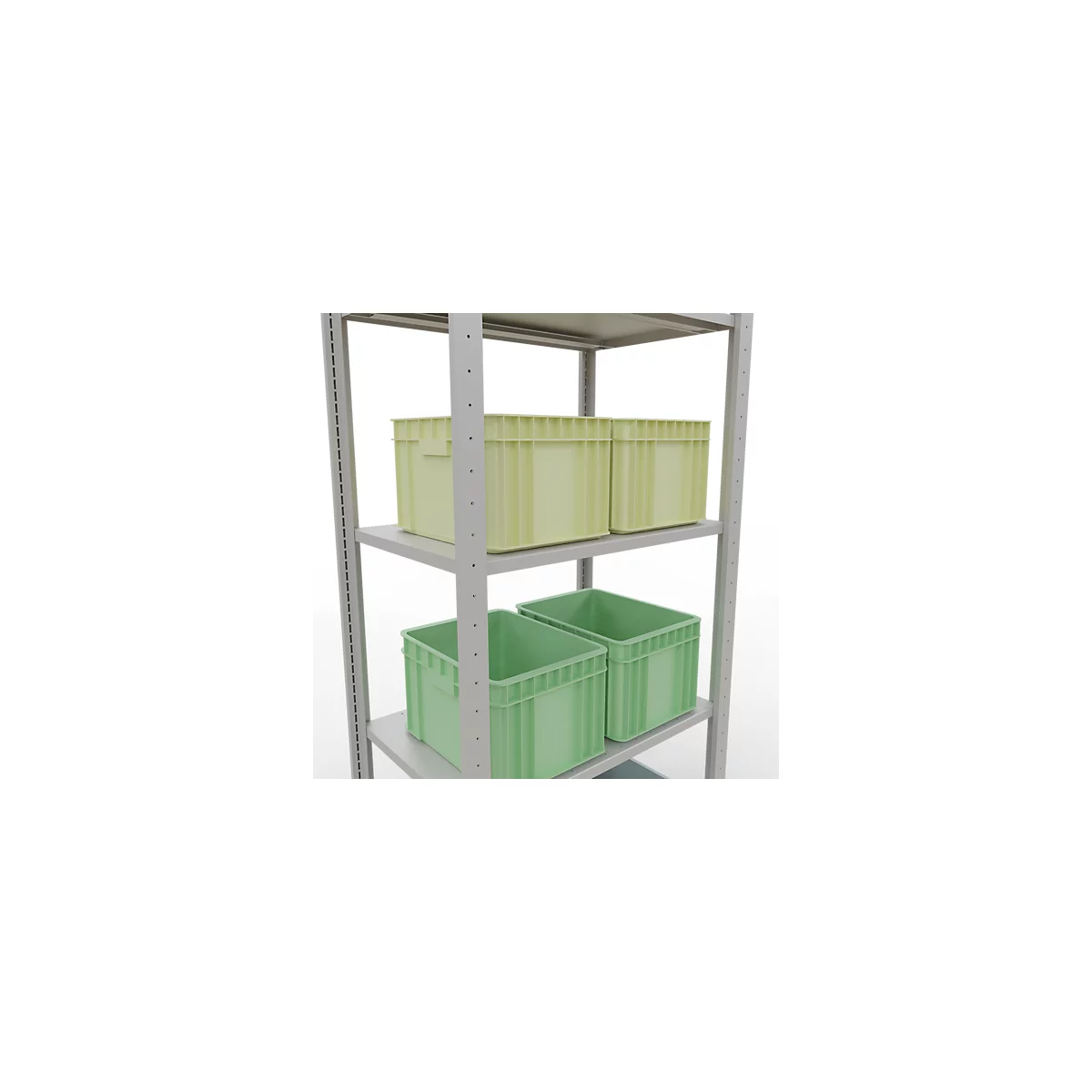 SCHULTE Technique de stockage - Embase avec verrou de longueur - 2000x750x500 mm, type 150 kg
