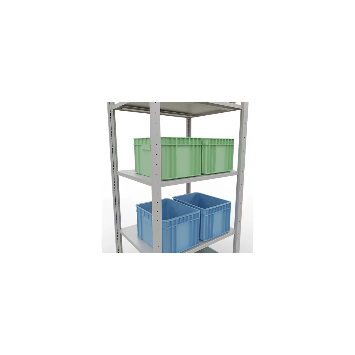 SCHULTE Technique de Stockage - Embase avec verrou de longueur - 2000x750x600 mm, type 150 kg