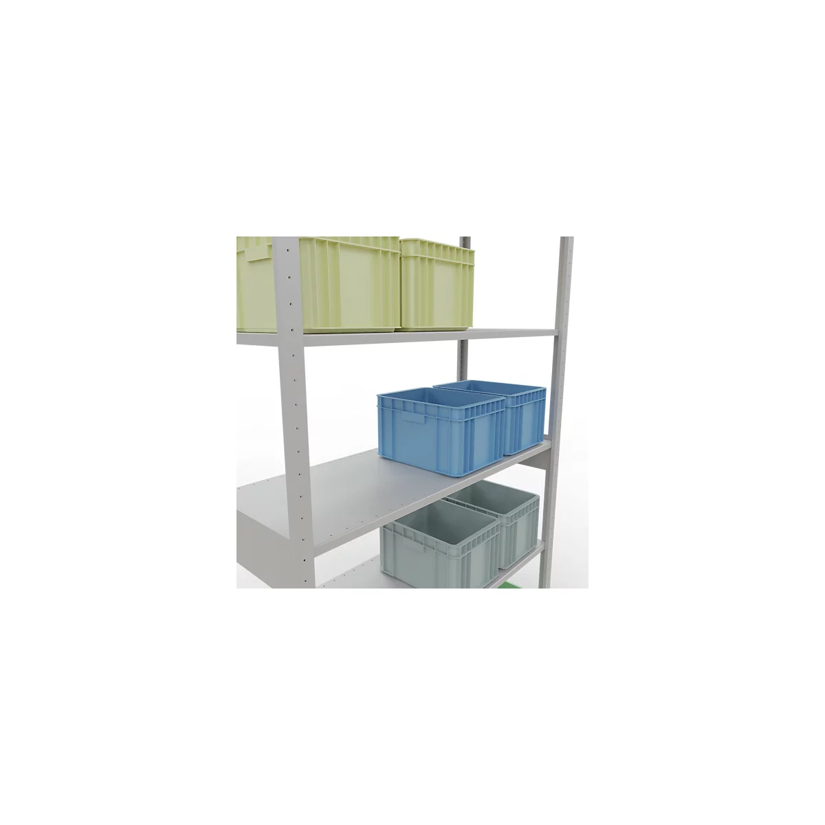 SCHULTE Technique de Stockage - Embase avec verrou de longueur - 2500x1300x500 mm, type 150 kg