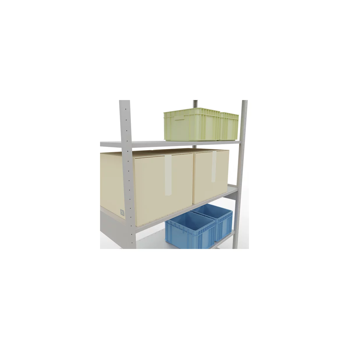 SCHULTE Technique de Stockage - Embase avec verrou de longueur - 2500x1300x600 mm, type 150 kg