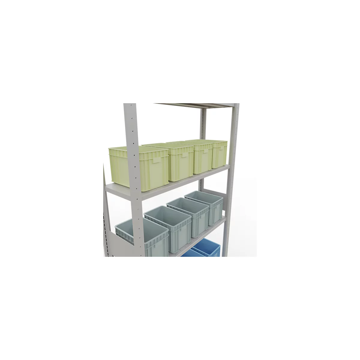 SCHULTE Technique de stockage - Embase avec verrou de longueur - 3000x1000x300 mm, type 150 kg