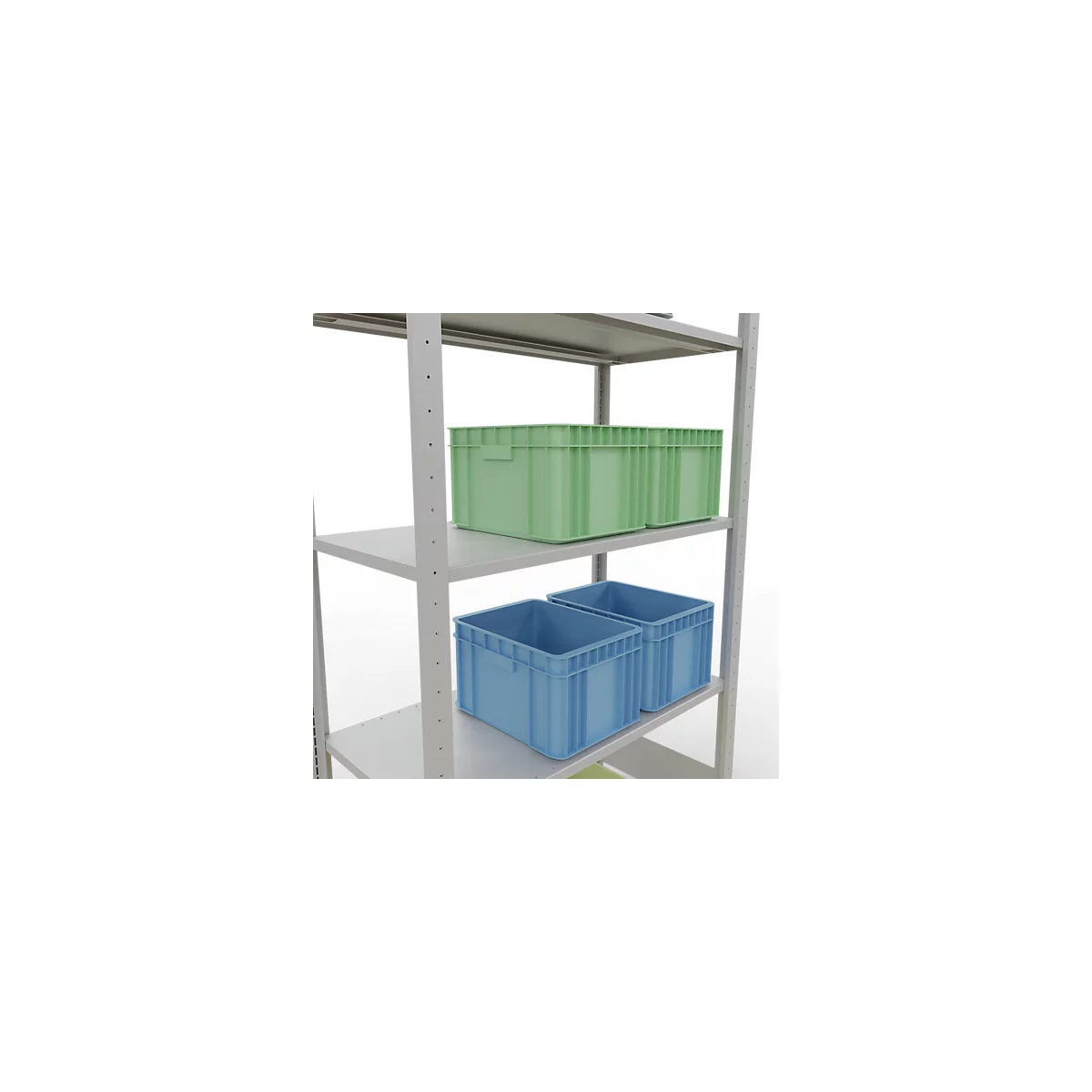 SCHULTE Technique de Stockage - Embase enfichable avec verrou de longueur - 2000x1000x500 mm, type 150 kg
