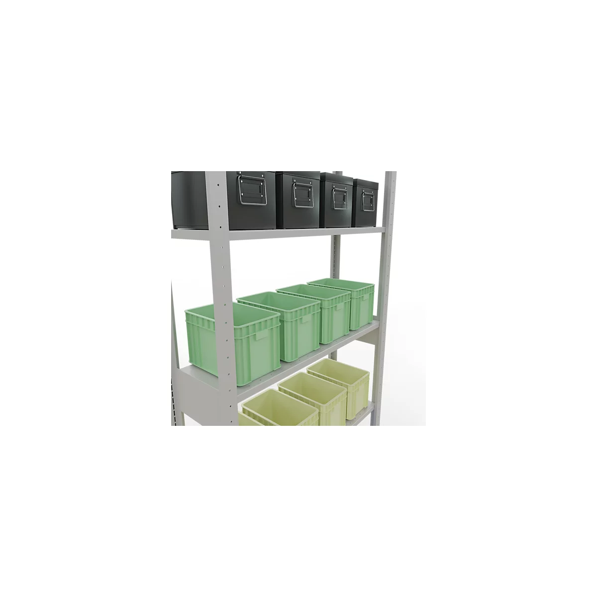 SCHULTE Technique de stockage - Embase enfichable avec verrou de longueur - 2500x1000x300 mm, type 150 kg