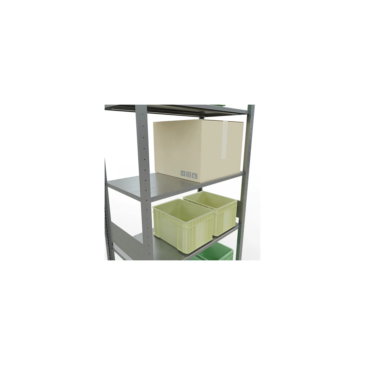 SCHULTE Technique de stockage - Embase enfichable avec verrou de longueur - 3000x1000x500 mm, type 150 kg