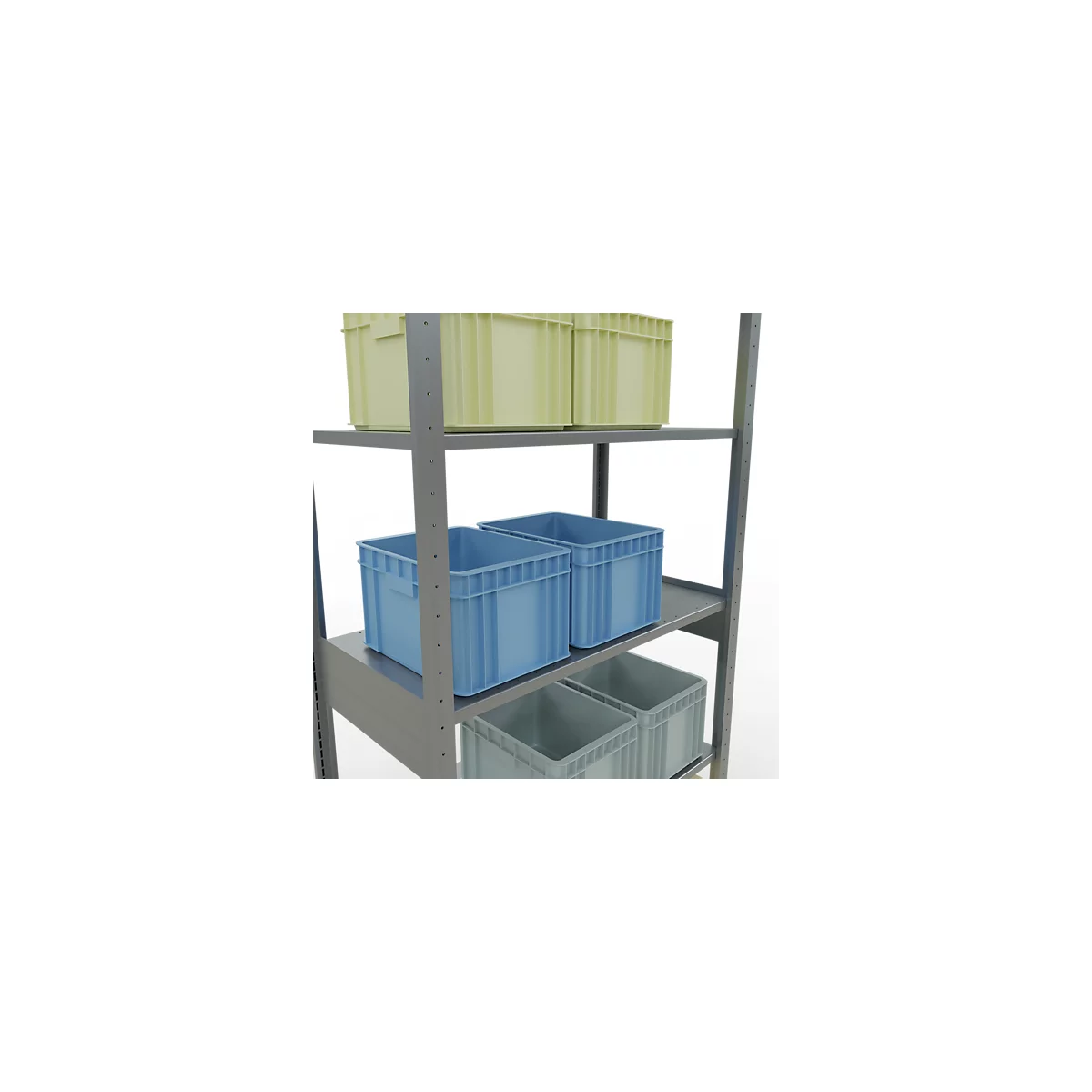 SCHULTE Technique de stockage - Embase enfichable avec verrous de longueur - 2500x1000x500 mm, type 150 kg