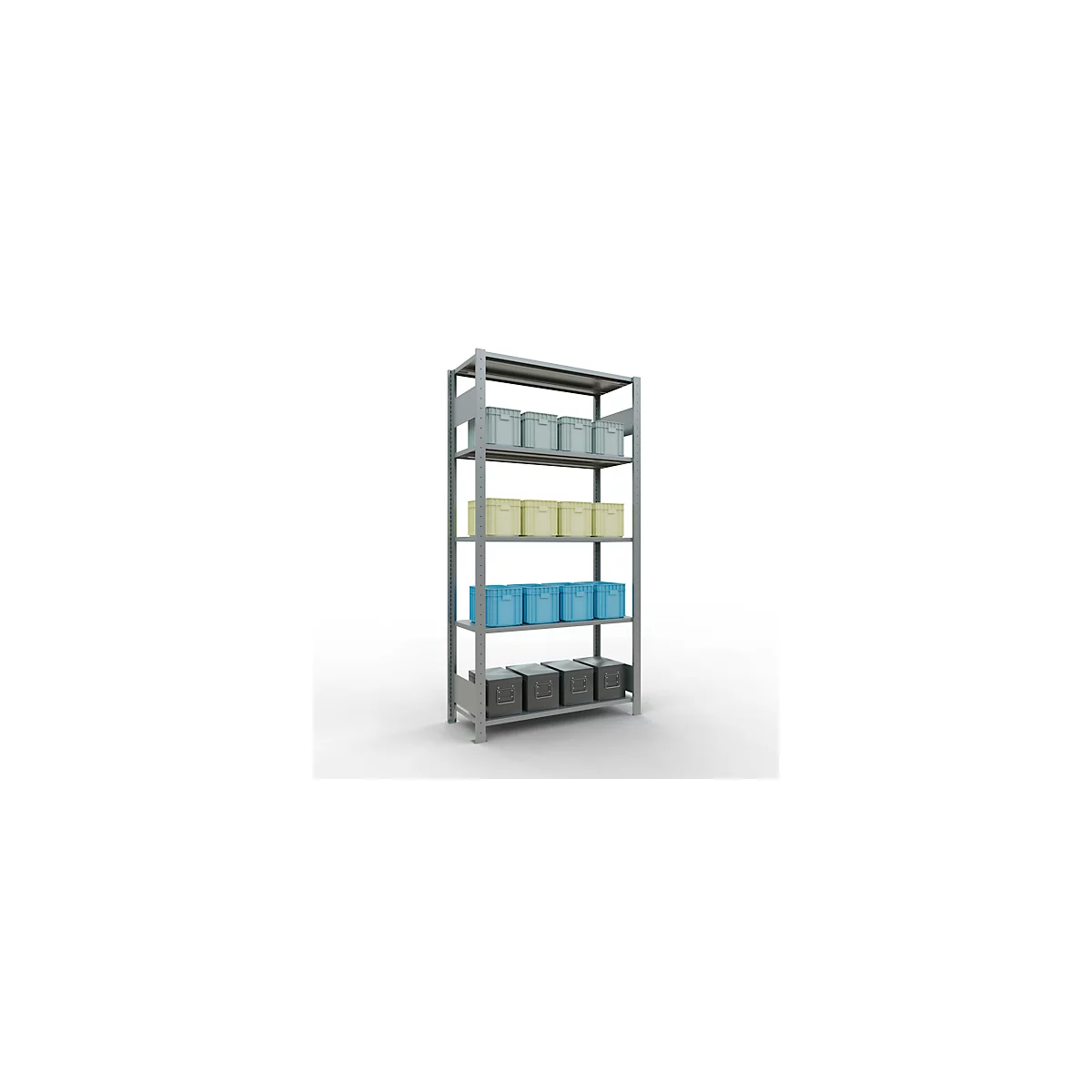 SCHULTE Technique de stockage - Supports emboîtables avec verrous de longueur - 2000x1000x400 mm, type 150 kg