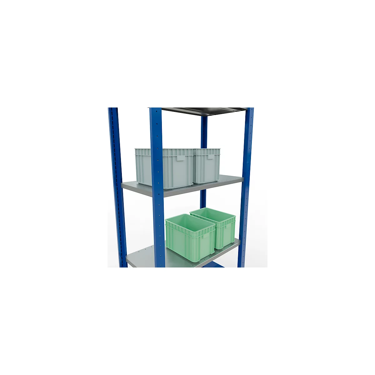 SCHULTE Technique de stockage - Système enfichable de rayonnage de base - 2000x 750x400 mm, type 150 kg