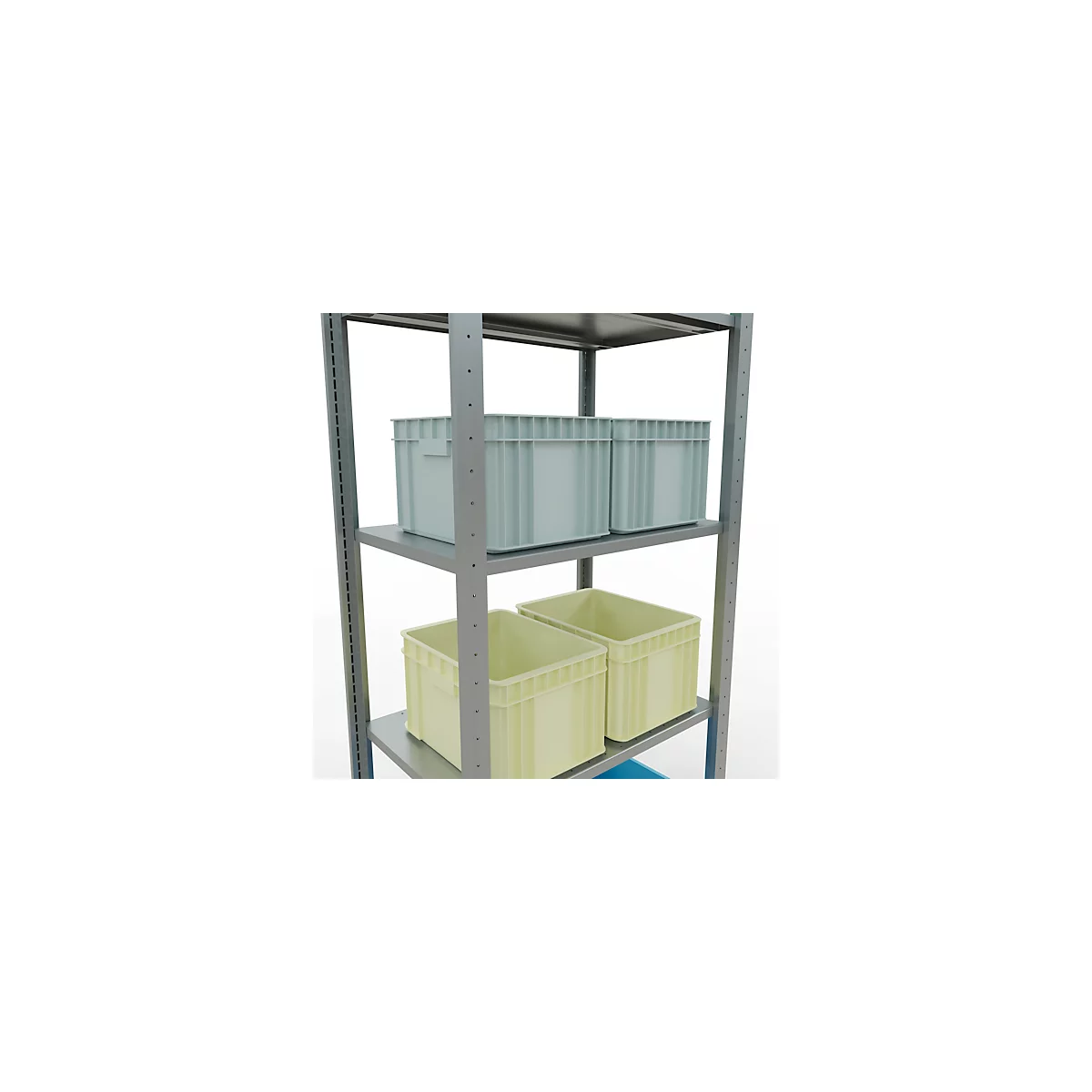SCHULTE Technique de stockage - Système enfichable de rayonnage de base - 2000x 750x500 mm, type 150 kg