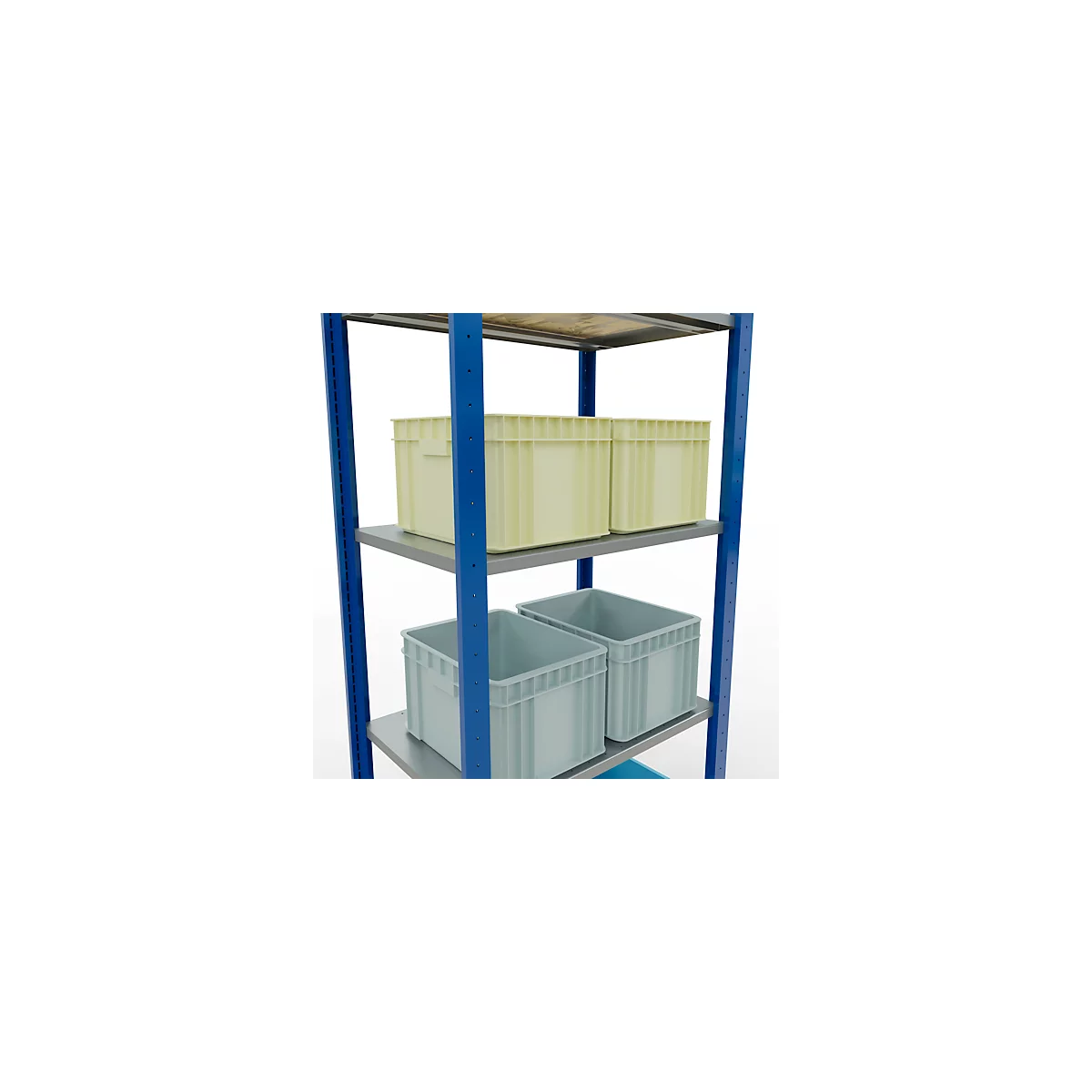 SCHULTE Technique de stockage - Système enfichable de rayonnage de base - 2000x 750x500 mm, type 150 kg