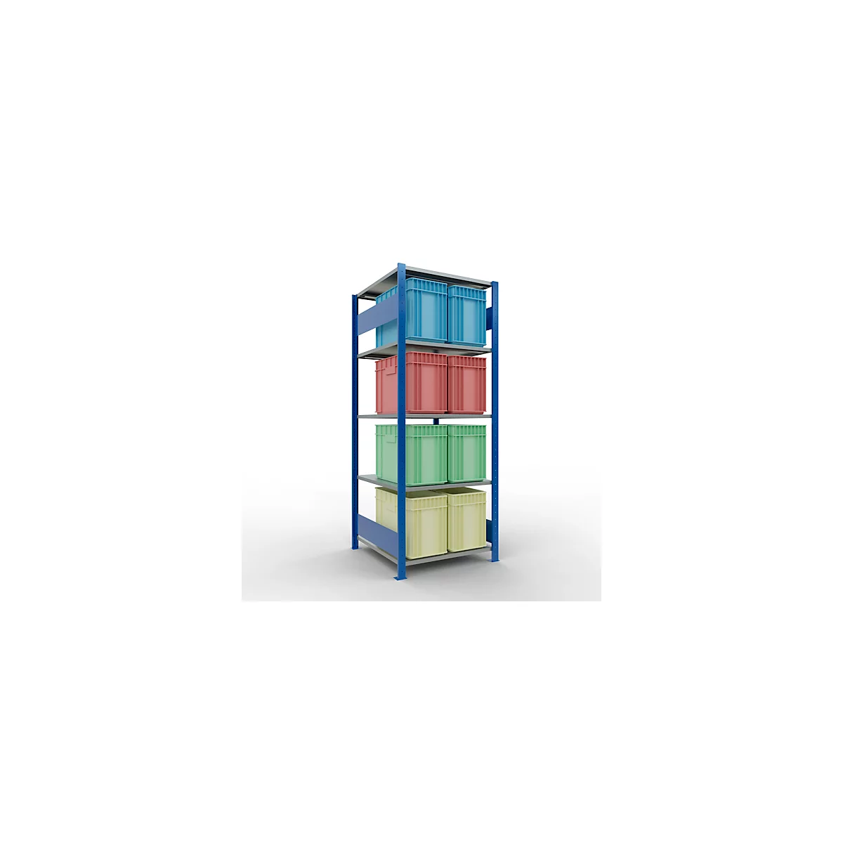 SCHULTE Technique de stockage - Système enfichable de rayonnage de base - 2000x 750x800 mm, type 150 kg